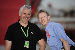 Peter Bürger (Arai), James Penrose (FIA)